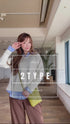 【安田美沙子さん着用 / 選べる2type】ラグランニットトップス